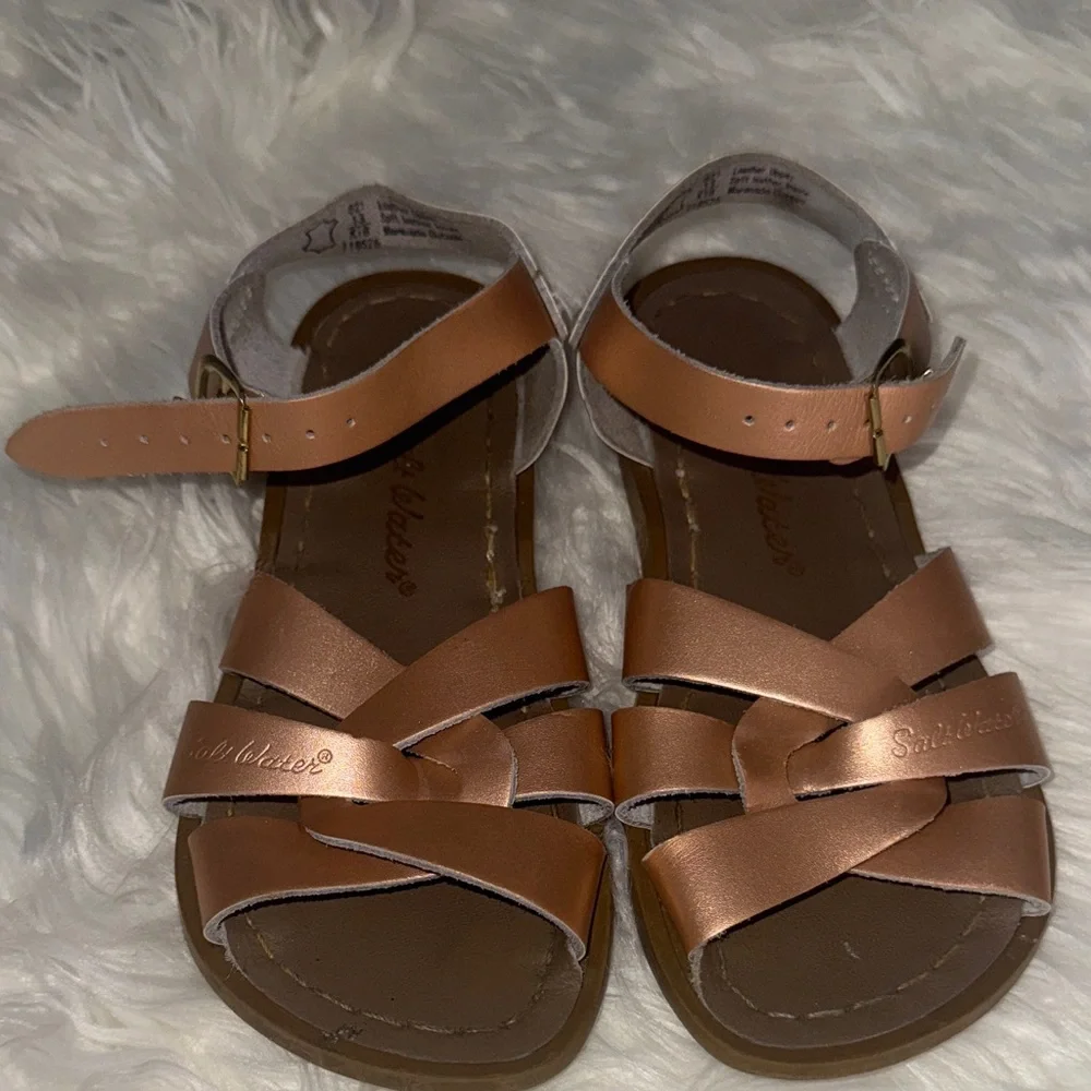 Salt Water Rose Gold Sandals